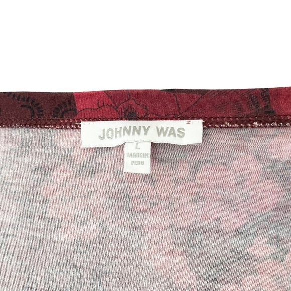 Johnny Was Rose Printed Tee - Picture 2 of 6